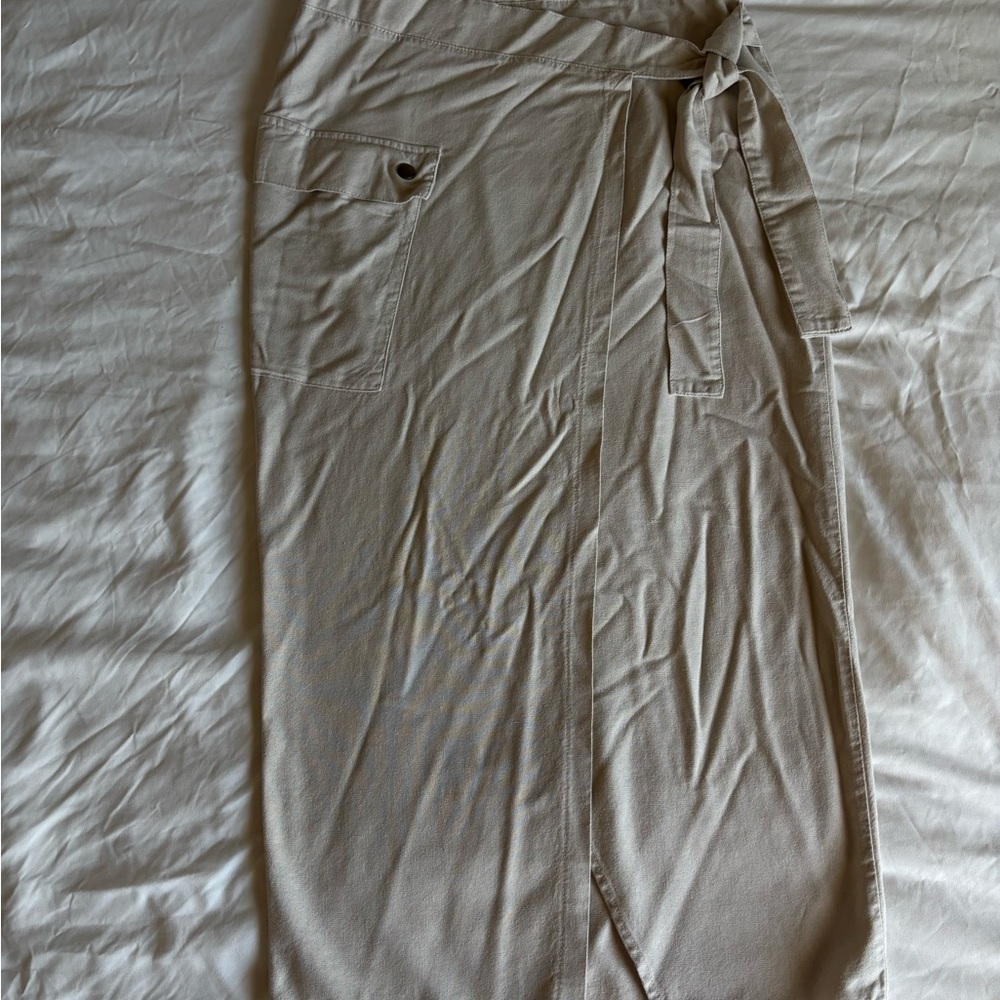 Forever 21 Tan Wrap Skirt